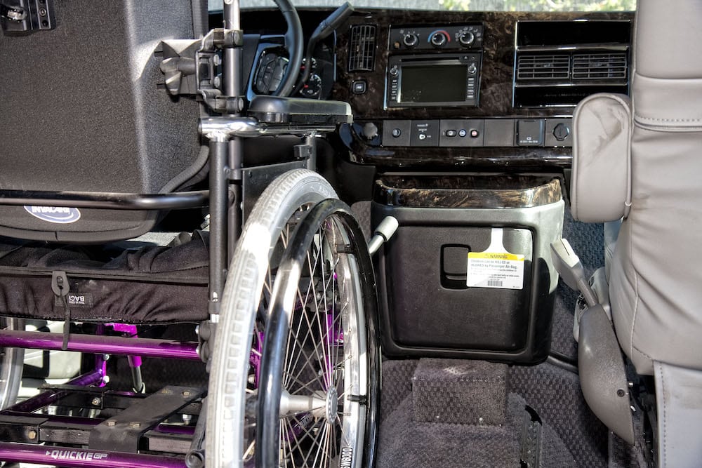 handicap access vans; handicap accessible vans driving from a wheelchair