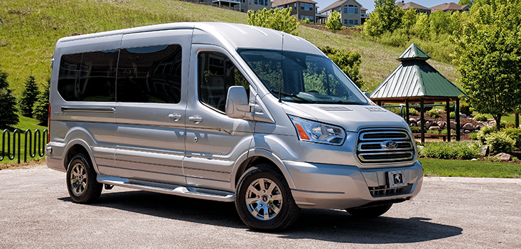 Rollx Vans Ford transit wheelchair van Silver closed