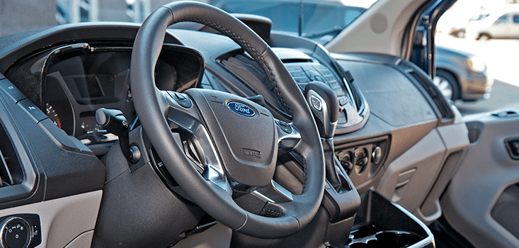 Rollx Vans Ford transit wheelchair van steering wheel