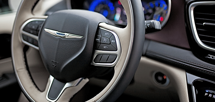Rollx Vans Chrysler Pacifica Wheelchair van steering wheel